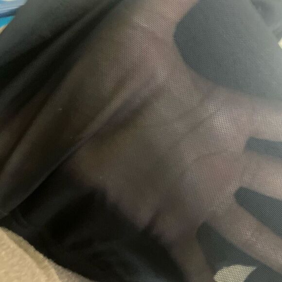 Zella black high neck full zip sheer back activewear jacket Medium #692 - Picture 4 of 7